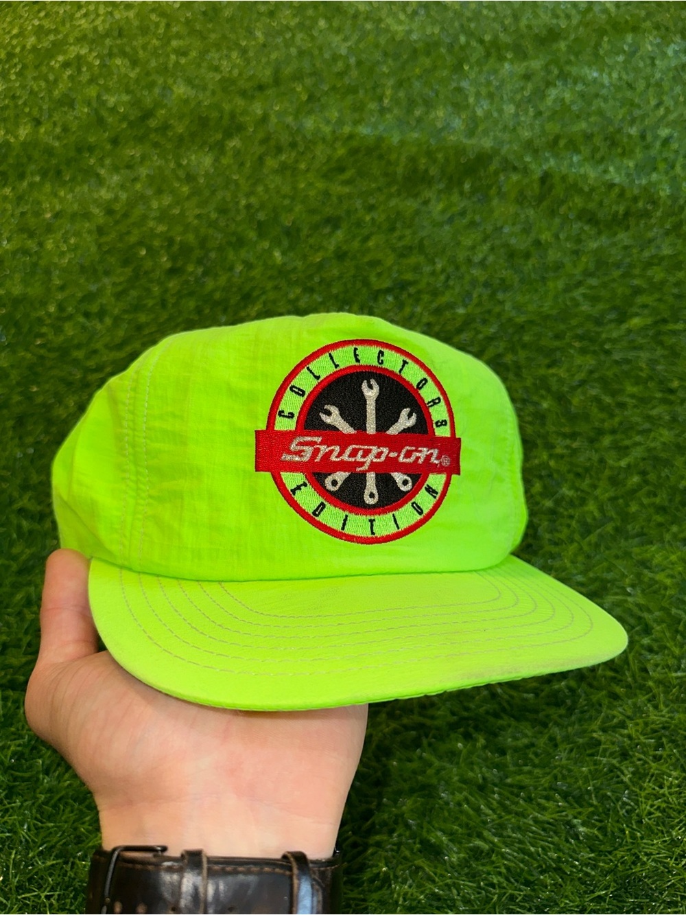 Vintage Snap-on Neon Green Collector Edition Cap adjustable SnapBack hat